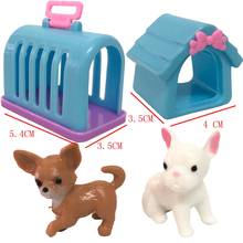 NK 4 предмета/набор, аксессуары для кукол, модная мини-кукла, собака + кролик + дом + будка для куклы Барби для куклы Келли, игрушка Playmate DZ 2024 - купить недорого