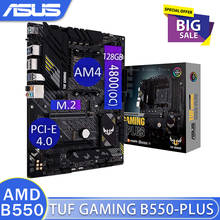 Socket AM4 Asus TUF GAMING B550-PLUS Motherboard Support 3rd-Gen AMD Ryzen DDR4 128GB PCI-E 4.0 Overlocking AMD B550 Placa-Mãe 2024 - buy cheap