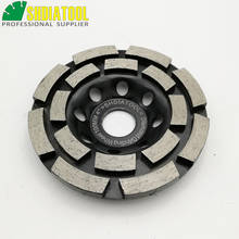 SHDIATOOL 4inch Diamond Double Row Grinding Cup Wheel 100MM Grinding disc bore 20mm/16mm 2024 - buy cheap