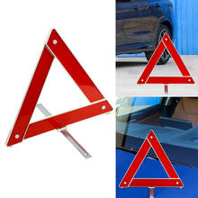 Placa de sinalização de emergência para carros, triângulo triangular de aviso para automóveis, refletiva, placa de sinal de parada 2024 - compre barato