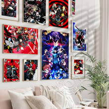 Фотографический постер японская игра-аниме Persona с 5 рисунками, искусственное аниме, Настенный декор для детской комнаты, настенные наклейки, идея подарка 2024 - купить недорого