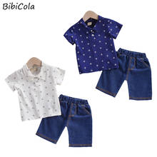 BibiCola Summer Children's Clothes Sets Boys T-shirt + Shorts Pants 2 Pieces Clothing Sets Children's Clothing Baby Boys Clothes 2024 - buy cheap