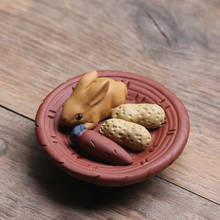 Пурпурный глиняный чай LUWU, домашние животные, кролик, Исин, зиша, чайные принадлежности ручной работы 2024 - купить недорого