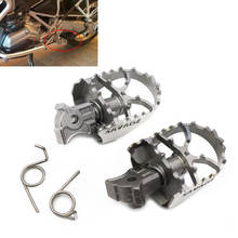 Reposapiés delantero de acero inoxidable, estribos anchos para BMW F800GS 2008 2009 2010 2011 2012 2013 2014 2015 2016 Adventure 2024 - compra barato