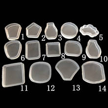 2021 New 1PCS Pendants Craft DIY Transparent UV Round Hearts Resin Liquid Silicone Combination Molds for Making Earrings Jewelry 2024 - buy cheap