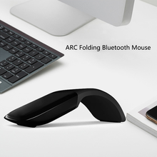 Беспроводная Bluetooth мышь сенсорная Складная компьютерная мышь 3D 1600DPI эргономичная мышь лазерная игровая Бесшумная Ультратонкая мышь для ноутбука 2024 - купить недорого