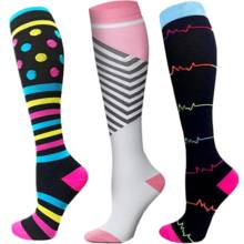 Compression Socks Men Women Nylon Outdoor Sports Crossfit Socks Marathon High Long Golf Stockings Running Socks 2024 - buy cheap