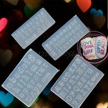 Numbers Letters Pendant Resin Silicone Mold Jewelry Making Tools Nail Art Crafts 2024 - buy cheap