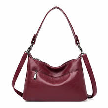 Women Leather Handbags High Quality 2019 Women Messenger Bag Sac A Main Female Soft Leather Shoulder Bag Vintage Bolsa Femininas 2024 - buy cheap