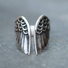 Кольцо с изменяемым размером мужское, винтажное твердосплавное кольцо с ангелами, классические ювелирные изделия, обручальное кольцо, подарок на день Святого Валентина 2024 - купить недорого
