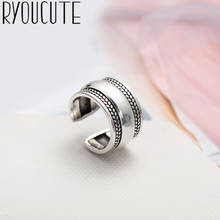 Bohemian Ethnic Silver Color Large Smooth Rings for Women Bridal Wedding Vintage Finger Rings Christmas Gifts 2024 - buy cheap