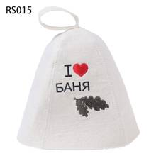 Wool Felt Sauna Hat Anti Heat Russian Banya Cap For Bath House Head Protection 2024 - buy cheap