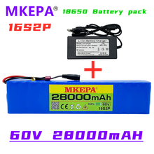 2021 60V 16S2P 28Ah 18650 Li-ion Battery Pack 67.2V 28000mAh Ebike Electric Bicycle Scooter with BMS 1000 Watt BMS Plug+Charger 2024 - buy cheap