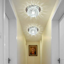 Lâmpada de teto para corredor, luz de cristal simples e moderna de luxo, entrada de corredor, varanda, corredores 2024 - compre barato