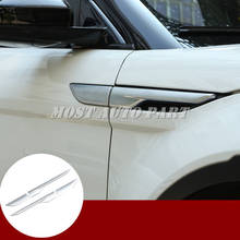 Cubierta de ventilación lateral para guardabarros Exterior, embellecedor para Land Rover Range Rover Evoque 2013-2018, decoración de coche plateada/negra 2024 - compra barato