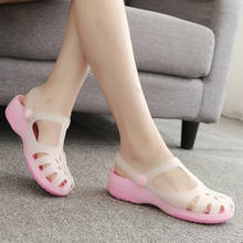 Summer Women Mules Clogs Beach Breathable Slippers Woman's Sandals Jelly Shoes Cute Discolor Garden Shoes Clog For Woman Girls 2024 - buy cheap