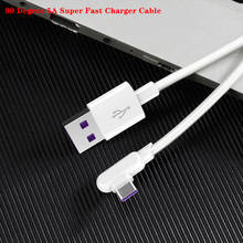 Cable de supercarga USB tipo C, Cable de datos de carga rápida para Huawei P30, P40, Mate 30, 20 Pro, Samsung y Xiaomi, 90 grados, 0,3/1/1, 5/2M 2024 - compra barato