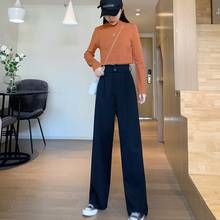 Women Suit Pants Spring Office Lady Long Trousers Autumn Solid Loose High Waist Pant Vestodo Female Pants 2024 - buy cheap