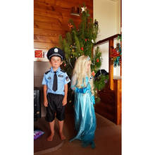 Crianças halloween carnaval festa cosplay uniforme da polícia profissional dia das crianças meninos e meninas palco desempenho traje da polícia 2024 - compre barato