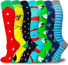 Running Men Women Compression Socks Outdoor Sports Socks Long Pressure Stockings Best For Athletic Crossfit Flight Travel Nurses 2024 - buy cheap