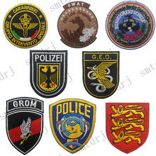 Emblema bordado adesivo para colar nos eua, remendo tático das forças nacionais especiais da espanha, rússia, polônia, alemanha, eua 2024 - compre barato