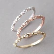 Fashion Wedding Ring for Women Lovers Simple Micro-inserts Cubic Zirconia Rotate Ring Rose Gold Color Fashion Jewelry 2024 - buy cheap