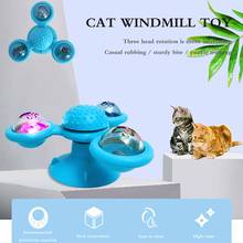 Pet Toy Windmill Cats Puzzle Whirling Turntable Brush Cat Play Game Toys Kitten Puppy Home Smart Interactive Toys Supplies Pet 2024 - buy cheap