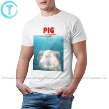 Camiseta cobaia pig, camiseta com manga curta 100 algodão, roupa de rua engraçada 2024 - compre barato