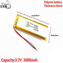 Batería de polímero de iones de litio, 3,7 V, 3000mAH, 103090, para tableta, pc, GPS,mp3,mp4 2024 - compra barato