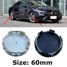 4pcs 60mm black silver car Wheel center Hub Caps rim Covers For Mercedes Benz A B C CLA CLS G M R Accessories 2024 - buy cheap