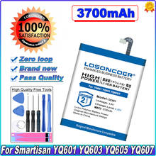 Losoncoer-bateria de celular dc601, bateria de 3700mah para smartisan u1 yq601, yq603, yq605, yq607, dc601 2024 - compre barato