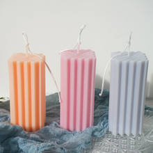 Molde de vela de sarga hecho a mano con Aroma, molde de vela de yeso para jabón artesanal, molde de vela perfumado de plástico 2024 - compra barato