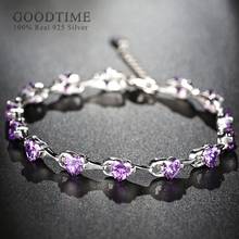 Noble pulsera para mujeres chica plata esterlina 925 puro Zircon pulsera de encanto pulsera de joyería y accesorios de decoración 2024 - compra barato