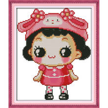 Everlasting Love The Lovely Little Girl  Chinese Cross Stitch Kits Ecological Cotton Printed  14CT DIY Gift Christmas Decoration 2024 - buy cheap