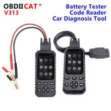 Obdiicat-ferramenta de diagnóstico automotivo v313 obd2, leitor de código obd 2, scanner com detector de bateria para windows, android, 2 em 1 2024 - compre barato