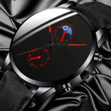 Relogio Masculino 2020 New Fashion Men's Watch Business Casual Watches Luxury Black Stainless Steel Mesh Belt Quartz Wristwatch 2024 - buy cheap