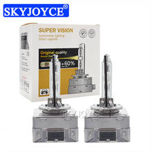 SKYJOYCE-bombilla de coche Super Vision, lámpara HID de xenón, 35W, 55W, D1S, D3S, 6000K, 8000K, 4300K, 5000K, 12V, con soporte de Metal 2024 - compra barato