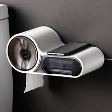 Dispensador de papel higiénico, soporte de papel higiénico, caja de pañuelos de baño, caja de almacenamiento de rollo montado en la pared 2024 - compra barato
