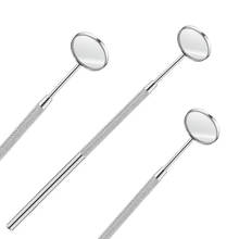 Dental Mirror Stainless Steel Material Dental Pick Dentist Prepare Mouth Mirror Tool Kit 2024 - buy cheap