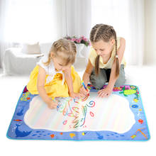 74*49cm Water Doodle Mat & 2 Magic Pens Drawing Mat Children Coloring Painting Board Early Educational Toys Gift for Kids 2024 - buy cheap