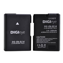 Bateria para nikon, 7.4v, 1200mah, para modelos d3100, d3200, d3400, d5100, d5300, d5600, df, coolpix p7000, p7100, p7800 2024 - compre barato