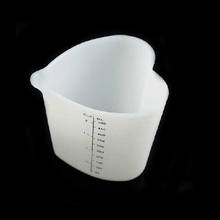 500 мл Силиконовые измерительные чашки в форме сердца, утолщенные, мягкие, устойчивые, гибкие, с зажимом, для выпечки торта, инструменты, высокая температура 2024 - купить недорого