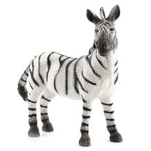 Simulation Zebra Model Wild Animal Model Figurine Desktop Deco Ornament Toys For Kids 2024 - buy cheap