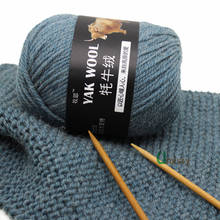 2021 5 pçs fio de lã de iaque para tricô fino worsted misturado fio de crochê tricô suéter cachecol 500/lote fio para tricô lote 2024 - compre barato