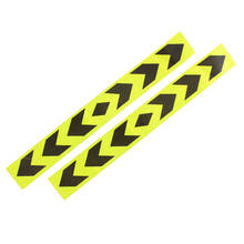 Reflective Car Warning Signal Adhesive Tape Yellow Black 2Pcs 2024 - buy cheap