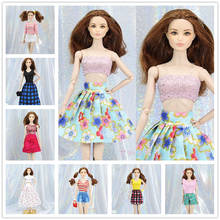 Conjunto de ropa/top + falda, vestido, pantalones, traje para muñeca BJD Xinyi FR ST Barbie/baby Doll, ropa de Navidad, 1/6 2024 - compra barato