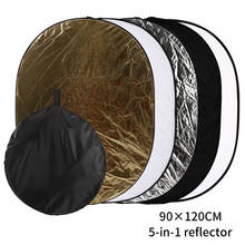 90x120 cm 5 In1 Oval Reflector Portable Photography Studio Photo Collapsible Light Handhold Reflector For Studio Reflector 2024 - buy cheap