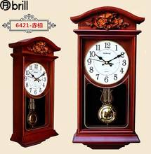 Chinese Creative Large Wall Clock Retro Shabby Chic Vintage Style European Solid Wood Clocks Wall Home Decor Living Room Gift 50 2024 - buy cheap