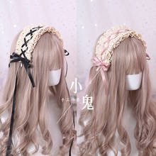 Japanese soft sister Lolita Lolita lace headdress sweet wild kc hair band hair accessories lo Niang maid daily 2024 - buy cheap