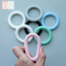 20PC Silicone Rings Teether 65mm Chewable Natual Teething PendantS DIY Accessories Baby Crib Toys Baby Teether  Children's Goods 2024 - buy cheap